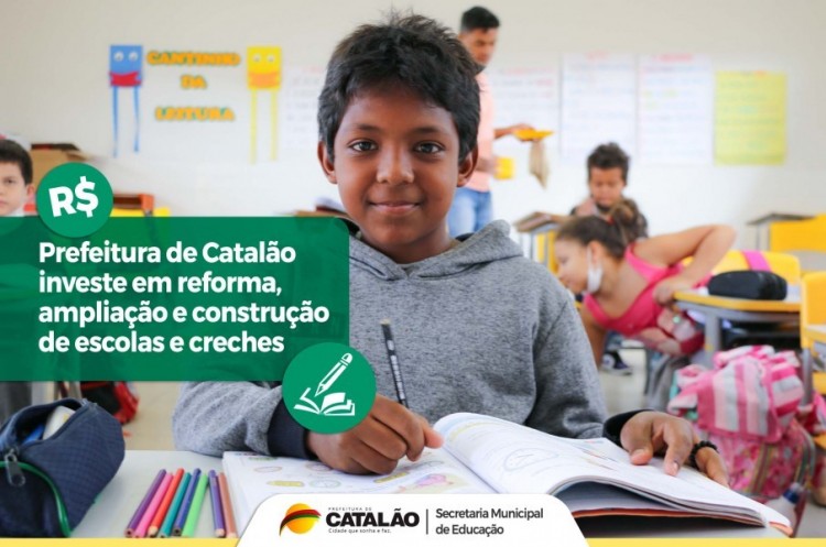 Prefeitura investe em obras nas unidades escolares da rede municipal de ensino de Catalão   