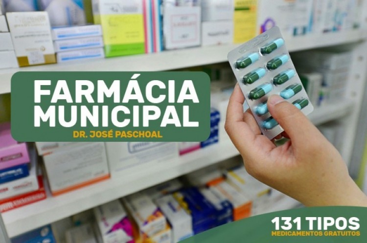 Cerca de 300 pessoas são atendidas por dia e recebem medicação gratuita na Farmácia Municipal