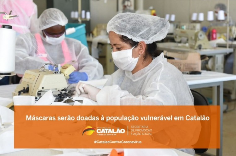 Numa ação de solidariedade, máscaras serão doadas à população vulnerável em Catalão