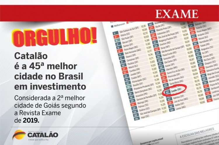 Catalão é uma das 100 melhores cidades do Brasil para fazer negócios