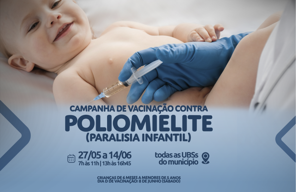 Começou em Catalão a Campanha de Vacinação contra Poliomielite (paralisia infantil)