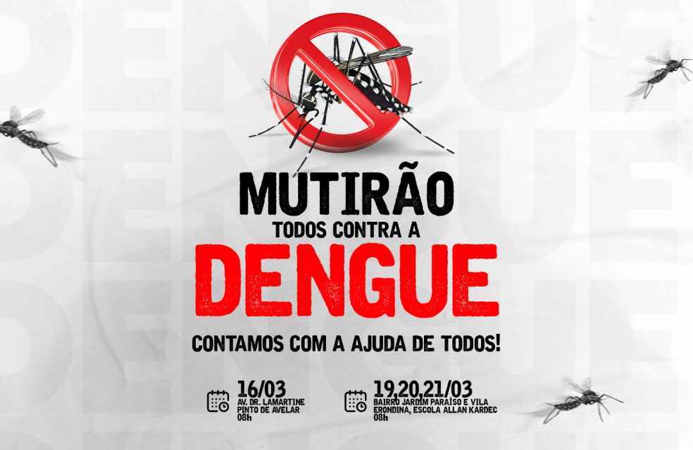 Mutirões de combate ao mosquito transmissor da dengue em Catalão