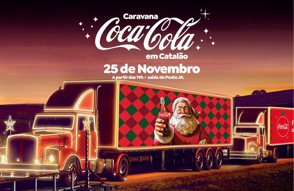 Caravana de Natal da Coca-Cola passará pelas ruas de Catalão no dia 25 de novembro
