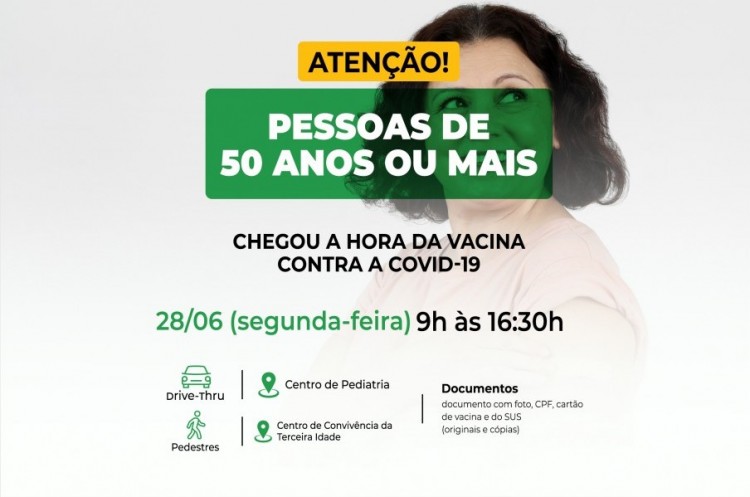 Covid-19: Catalão abrirá vacinação para pessoas com 50 anos 