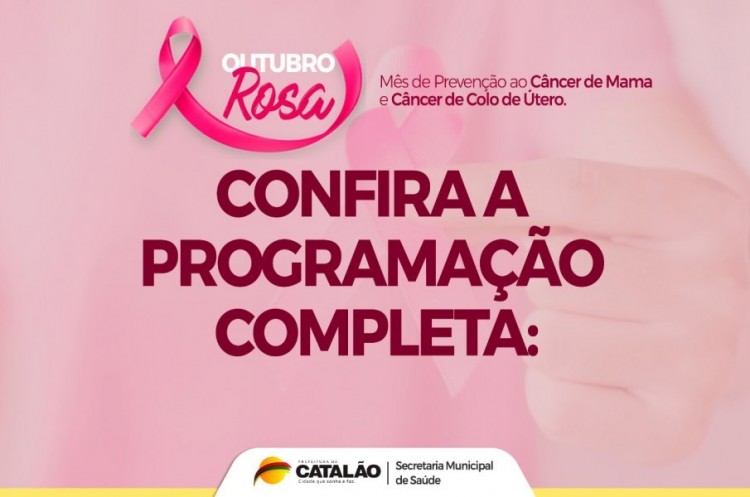 Outubro Rosa: Saúde divulga programação especial do mês de prevenção ao câncer de mama