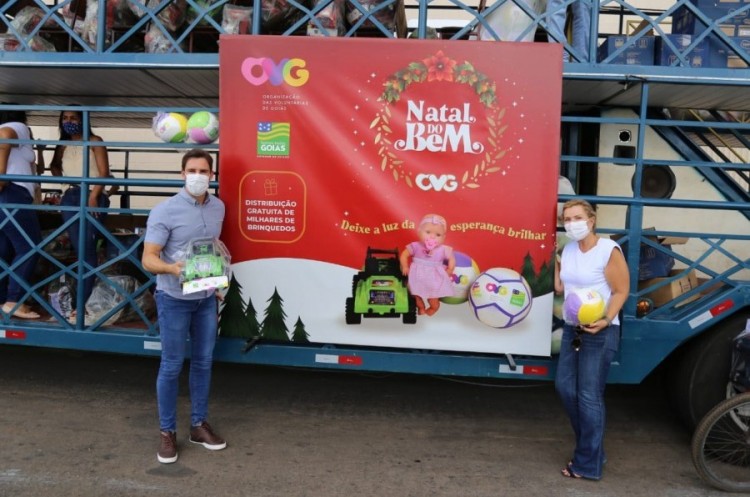 Natal 2020: Prefeitura distribui brinquedos para milhares de crianças em Catalão