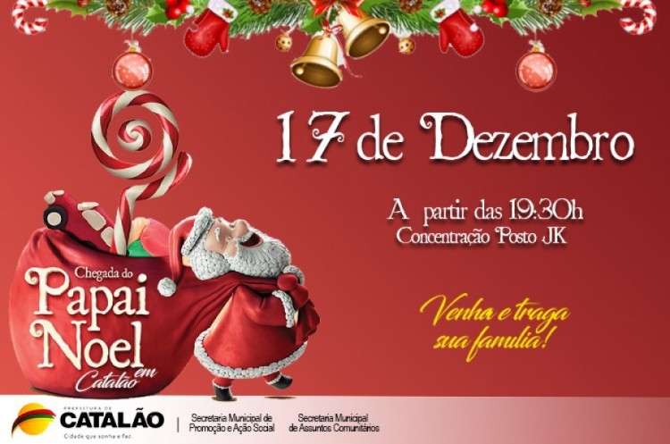 Papai Noel chegará à casinha nesta segunda-feira em Catalão
