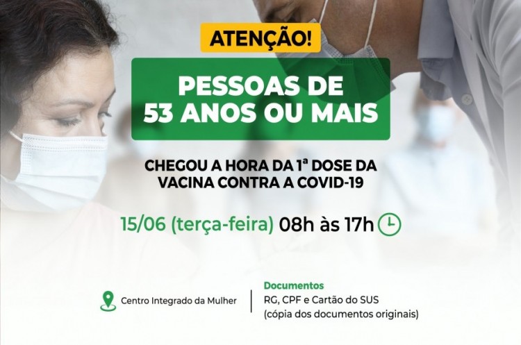 Covid-19: Catalão continua vacinação das pessoas com 53 anos nesta terça-feira