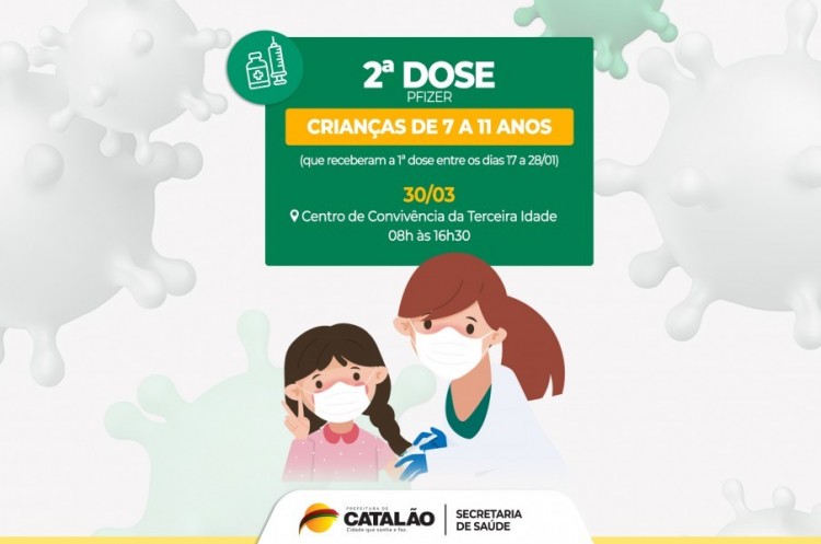 Covid-19: Saúde convoca crianças de 7 a 11 anos para receberem a segunda dose da vacina Pfizer