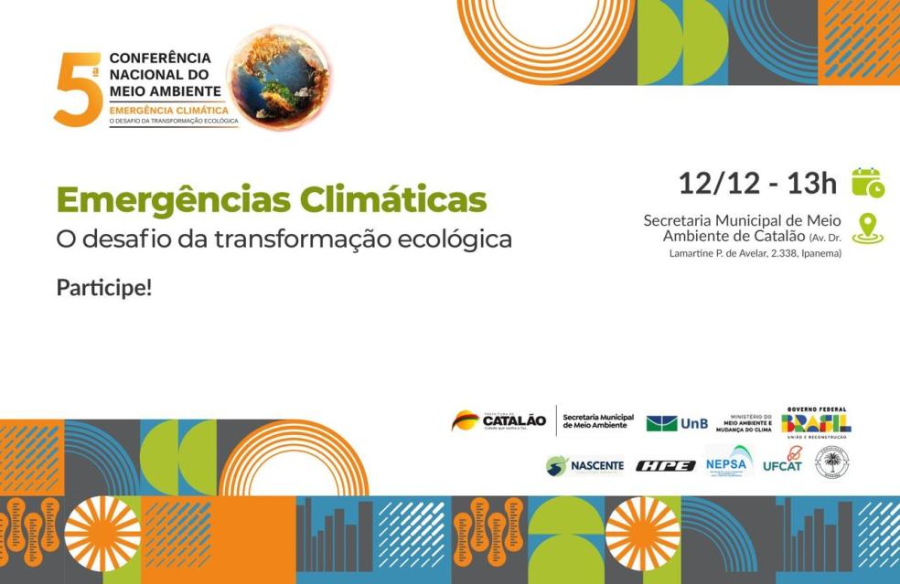 Catalão mobiliza Conferência Municipal contra a Emergência Climática