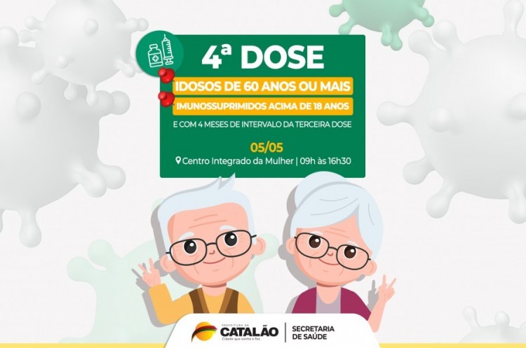 Covid-19: Saúde convoca idosos de 60 anos ou mais e imunossuprimidos para receberem a quarta dose 