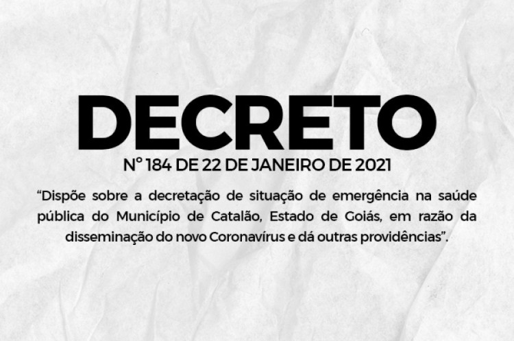 DECRETO Nº 184/2021