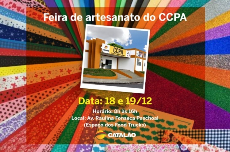 CCPA realizará feira de artesanato nesta quarta e quinta-feira