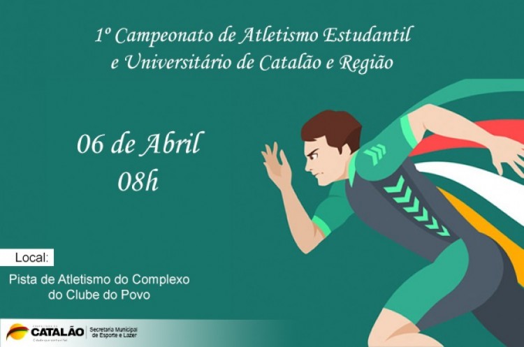 Sábado é dia de Campeonato de Atletismo Estudantil e Universitário de Catalão e Região