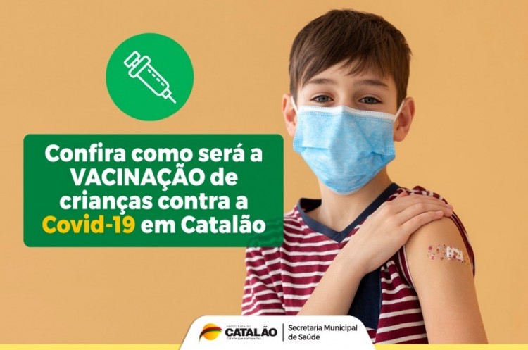 Vacinação de crianças contra a Covid-19 em Catalão começará no dia 17 de janeiro