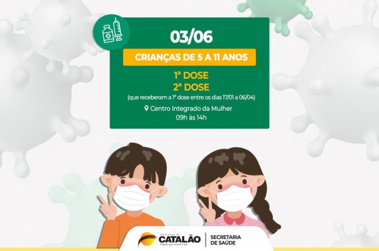 Covid-19: Saúde convoca crianças de 5 a 11 anos para receberem a vacina pediátrica