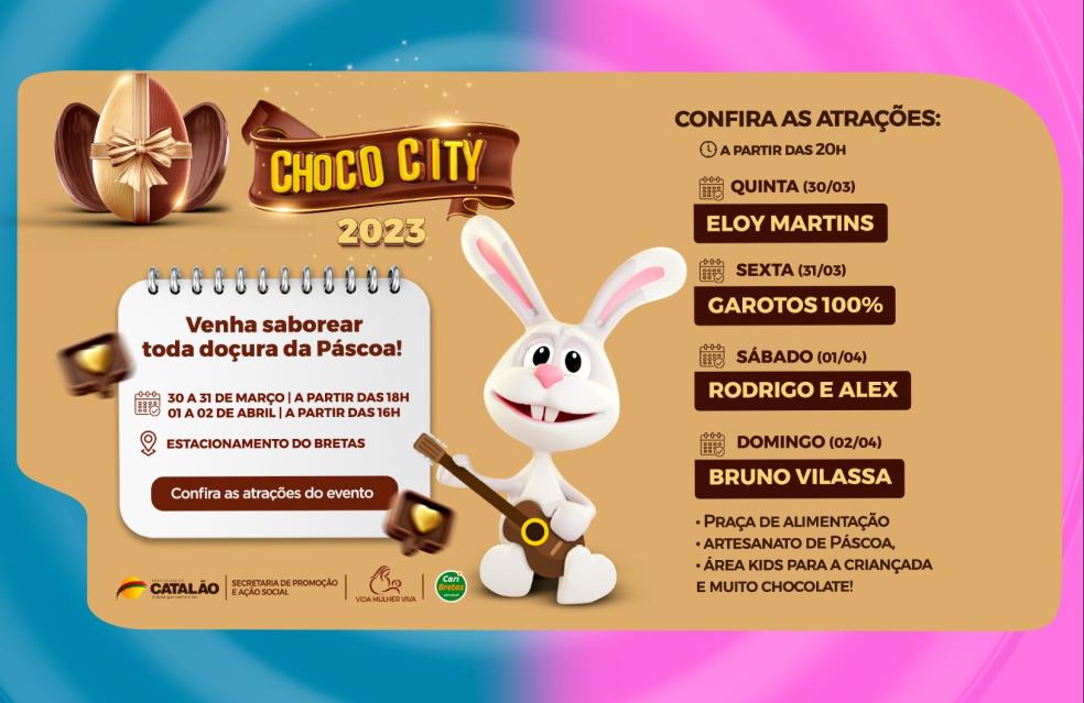 Choco City: Vem aí a 2ª edição da Feira de Chocolates em Catalão