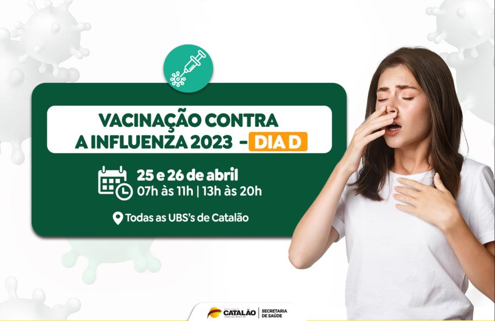 Saúde de Catalão convoca grupos prioritários para vacinação contra a influenza