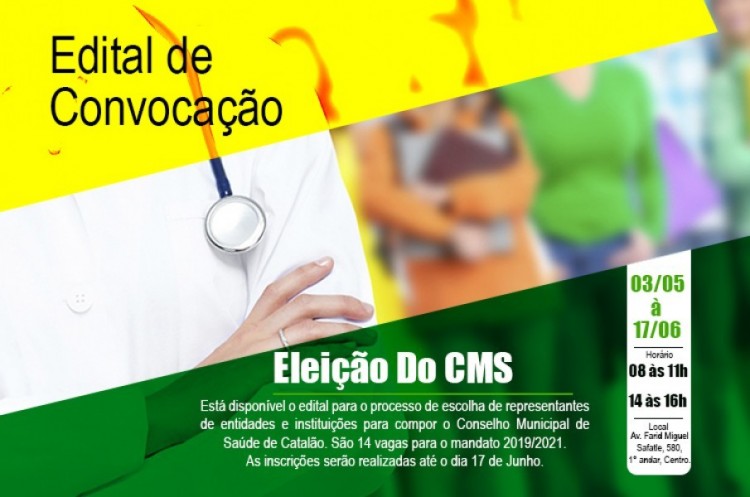 Conselho Municipal de Saúde convoca para a eleição de representantes