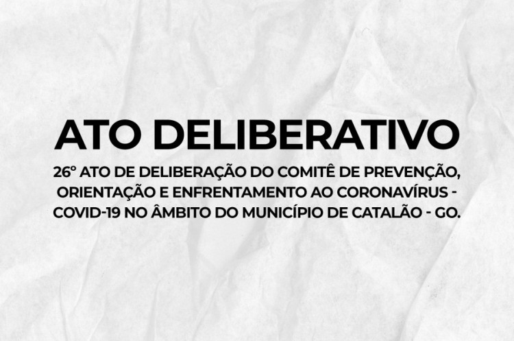 Em novo ato de deliberação, Comitê de Prevenção, Orientação e Enfrentamento ao Coronavírus de Catalão recomenda a não realização de show artístico na cidade