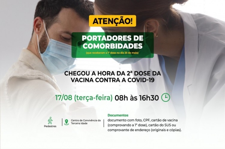 Covid-19: Portadores de comorbidades receberão reforço da AstraZeneca nesta terça