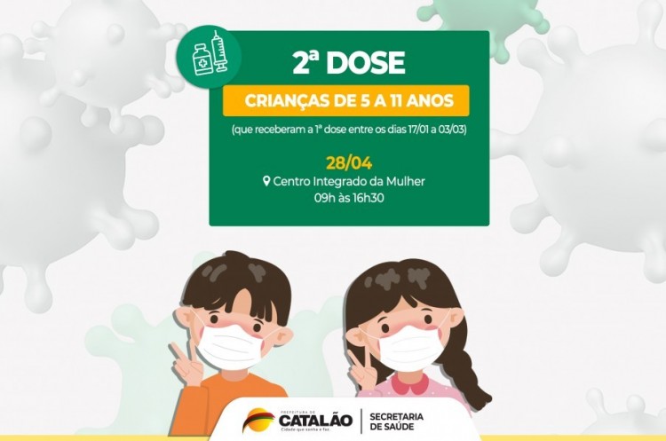 Covid-19: Saúde convoca crianças de 5 a 11 anos para receberem a segunda dose da Pfizer