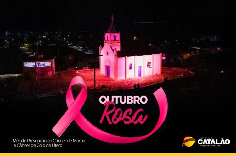 Outubro Rosa: Morrinho de São João recebe iluminação especial em apoio à campanha do mês de prevenção ao câncer de mama