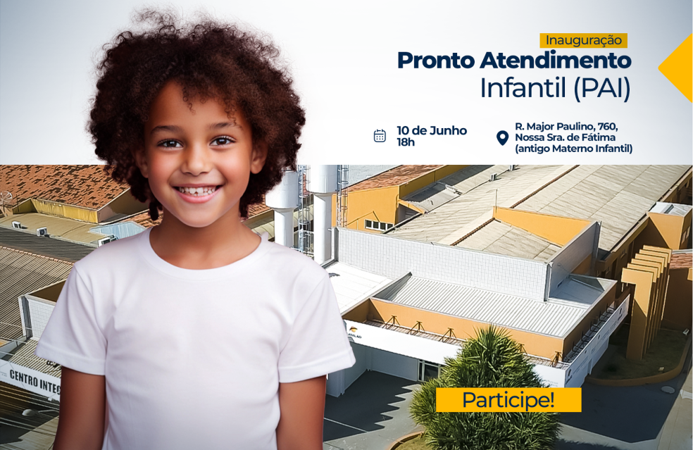 Pronto Atendimento Infantil (PAI) será inaugurado pela Prefeitura de Catalão nesta segunda(10/06)