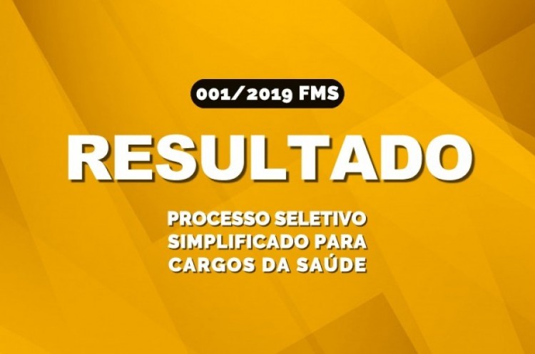 Resultado do processo seletivo da Saúde será divulgado amanhã