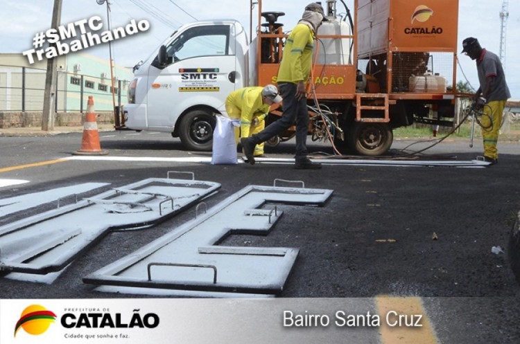 Mais um bairro está sendo totalmente sinalizado em Catalão