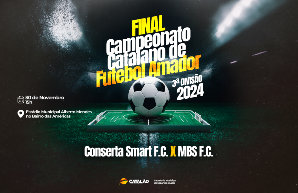 Decisão do Campeonato Catalano de Futebol Amador da 3ª Divisão será neste sábado(30)