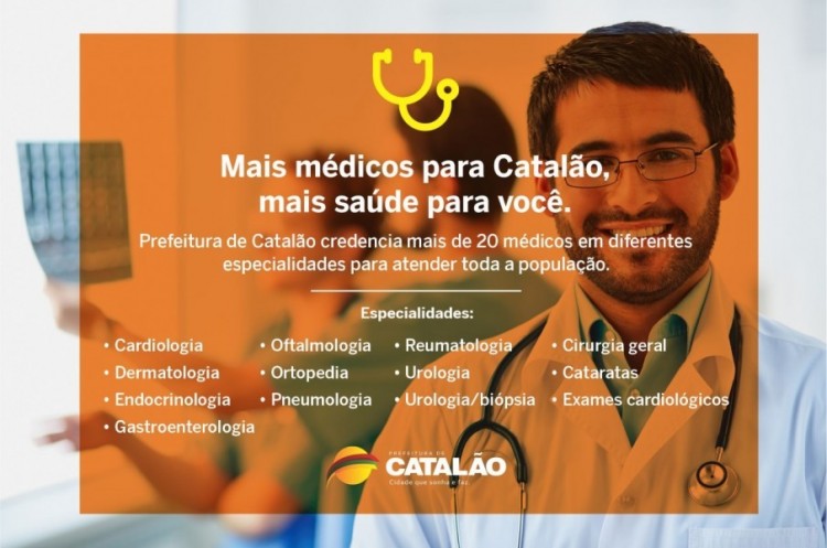 Médicos em mais de dez especialidades são credenciados pela Prefeitura para atender a população