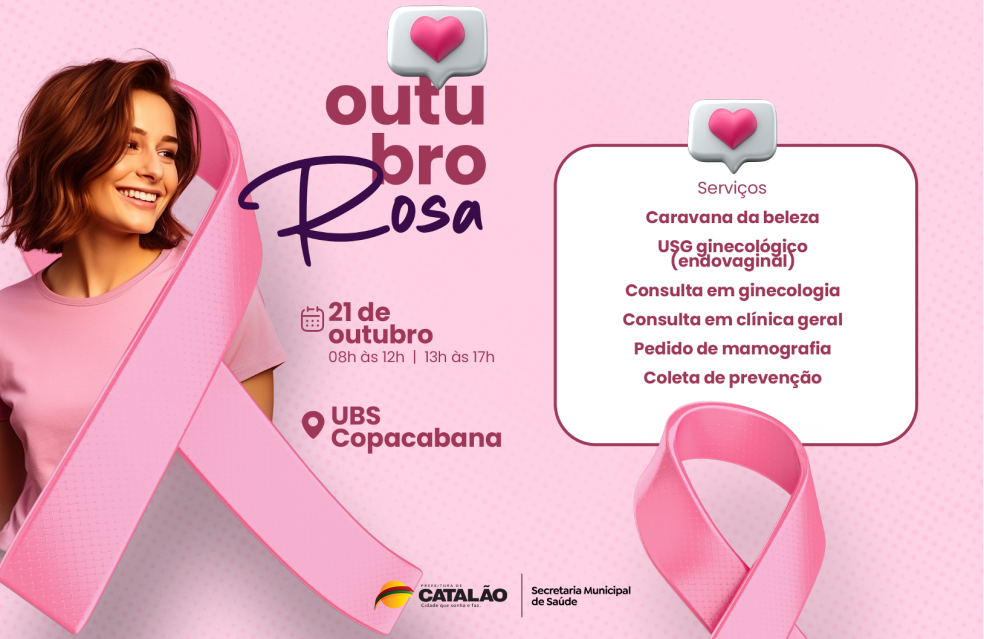 Secretaria Municipal de Saúde lança campanha Outubro Rosa com foco na prevenção e promoção de hábitos saudáveis