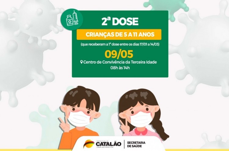 Covid-19: Saúde convoca crianças de 5 a 11 anos para receberem a segunda dose da vacina pediátrica