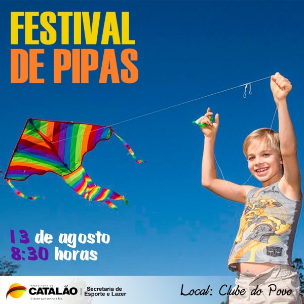 Festival de Pipas promete colorir o céu de Catalão
