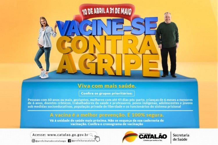 Campanha de vacinação contra a gripe é antecipada em todo o país e Catalão já se prepara para receber as doses 