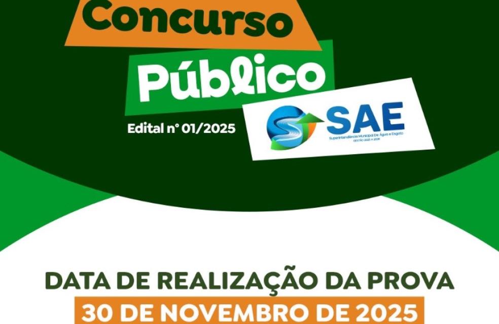 Concurso da SAE Catalão: provas neste domingo, confira seu local e horário