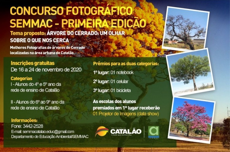 Secretaria de Meio Ambiente lança concurso fotográfico inédito em comemoração ao Dia do Cerrado e Dia da Árvore