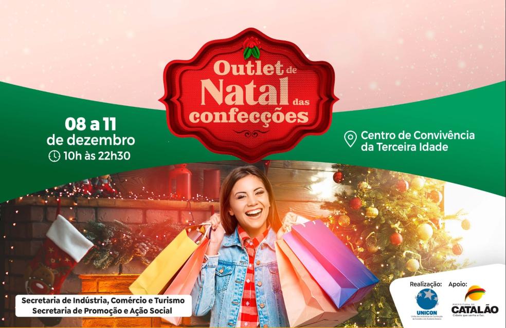 Outlet de Natal das Confecções acontecerá na próxima semana em Catalão