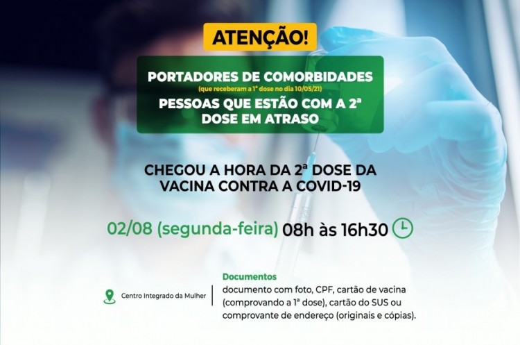 Covid-19: Portadores de comorbidades e pessoas com segunda dose em atraso receberão reforço da AstraZeneca na próxima segunda