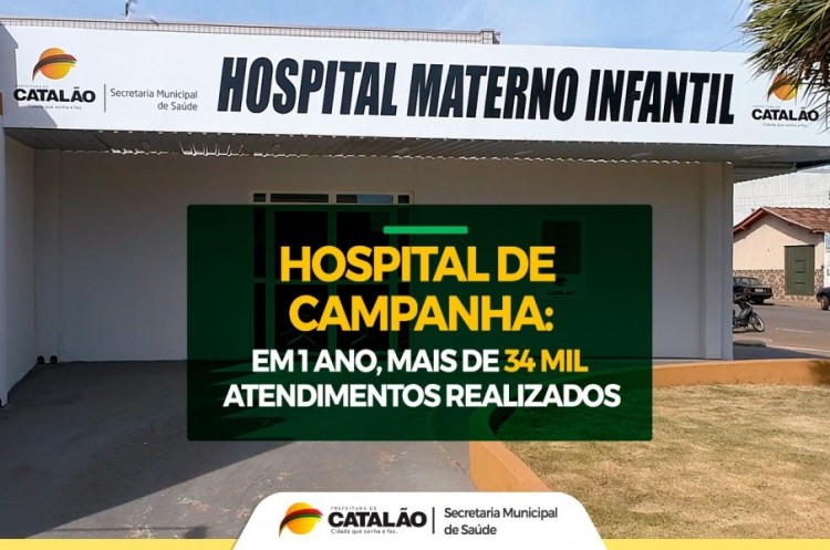 Hospital de Campanha de Catalão completa um ano com mais de 34 mil atendimentos