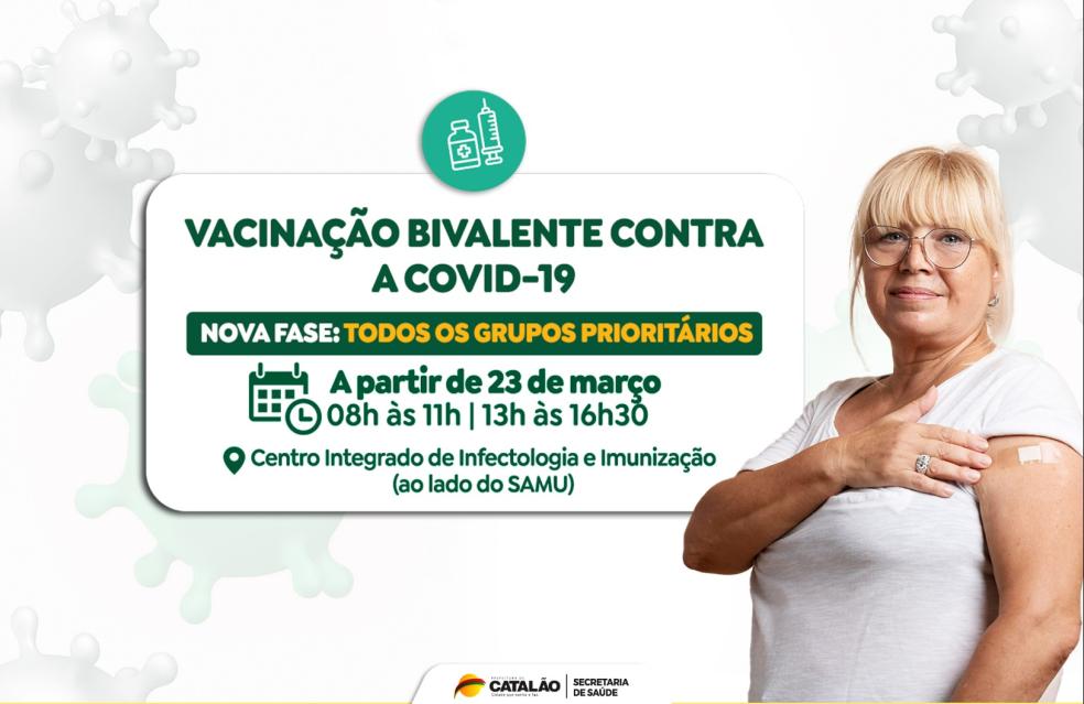 Campanha de vacinação bivalente contra a covid-19 é estendida a todos os grupos prioritários